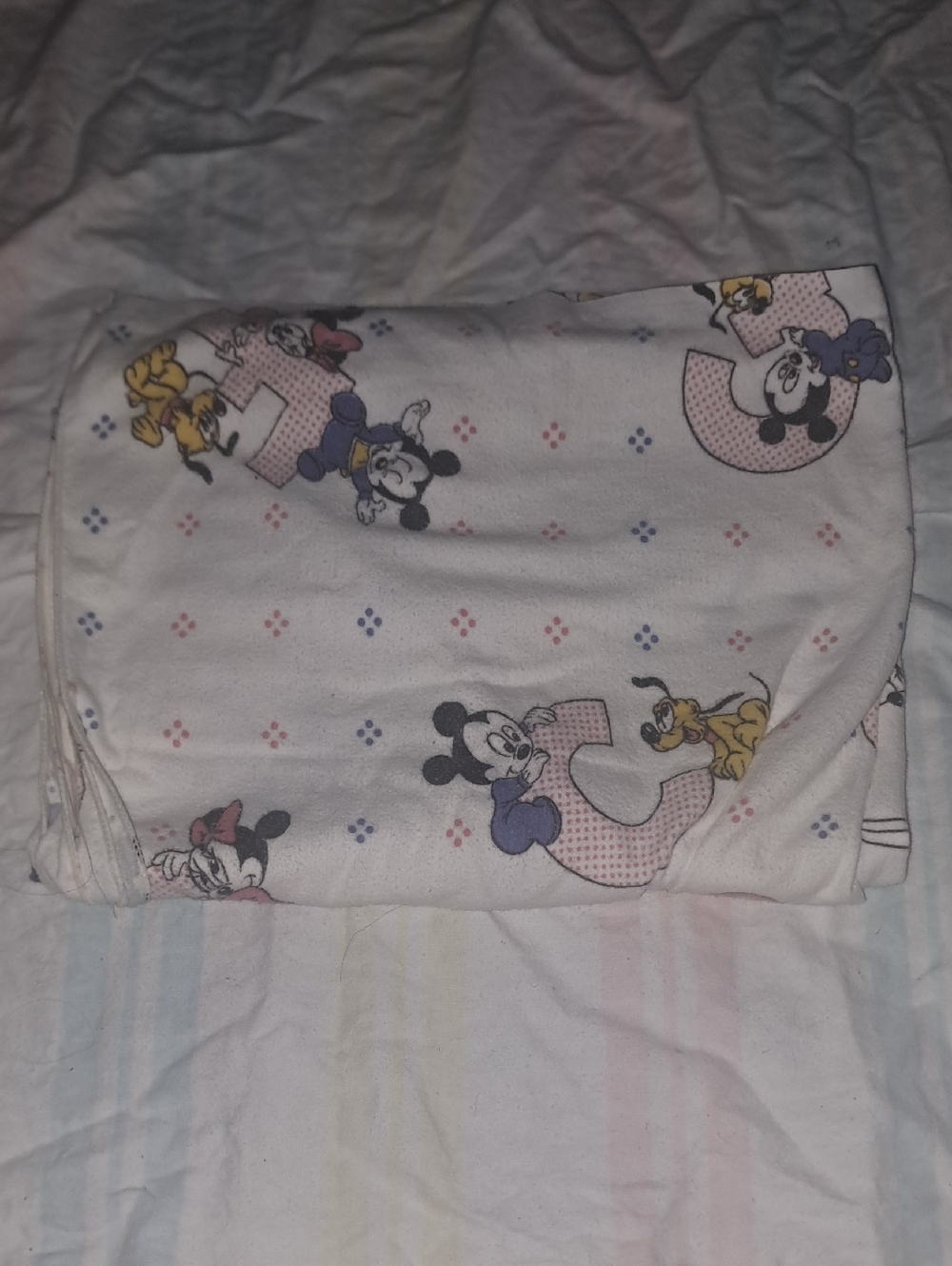 Disney Baby Mickey & Friends Pink Plush Baby Blanket